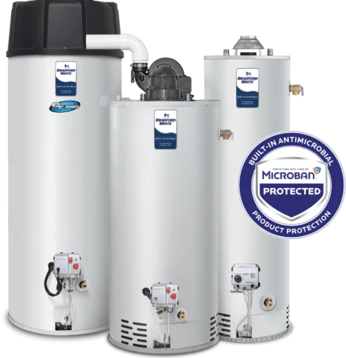 Bradford White gas tank water heaters