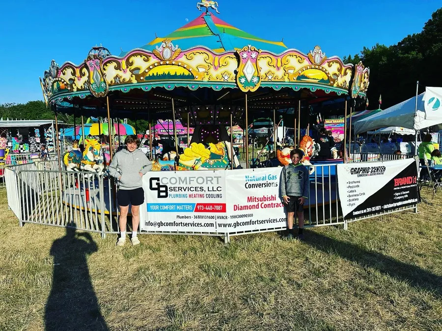 GB Comfort Services booth at a local community event