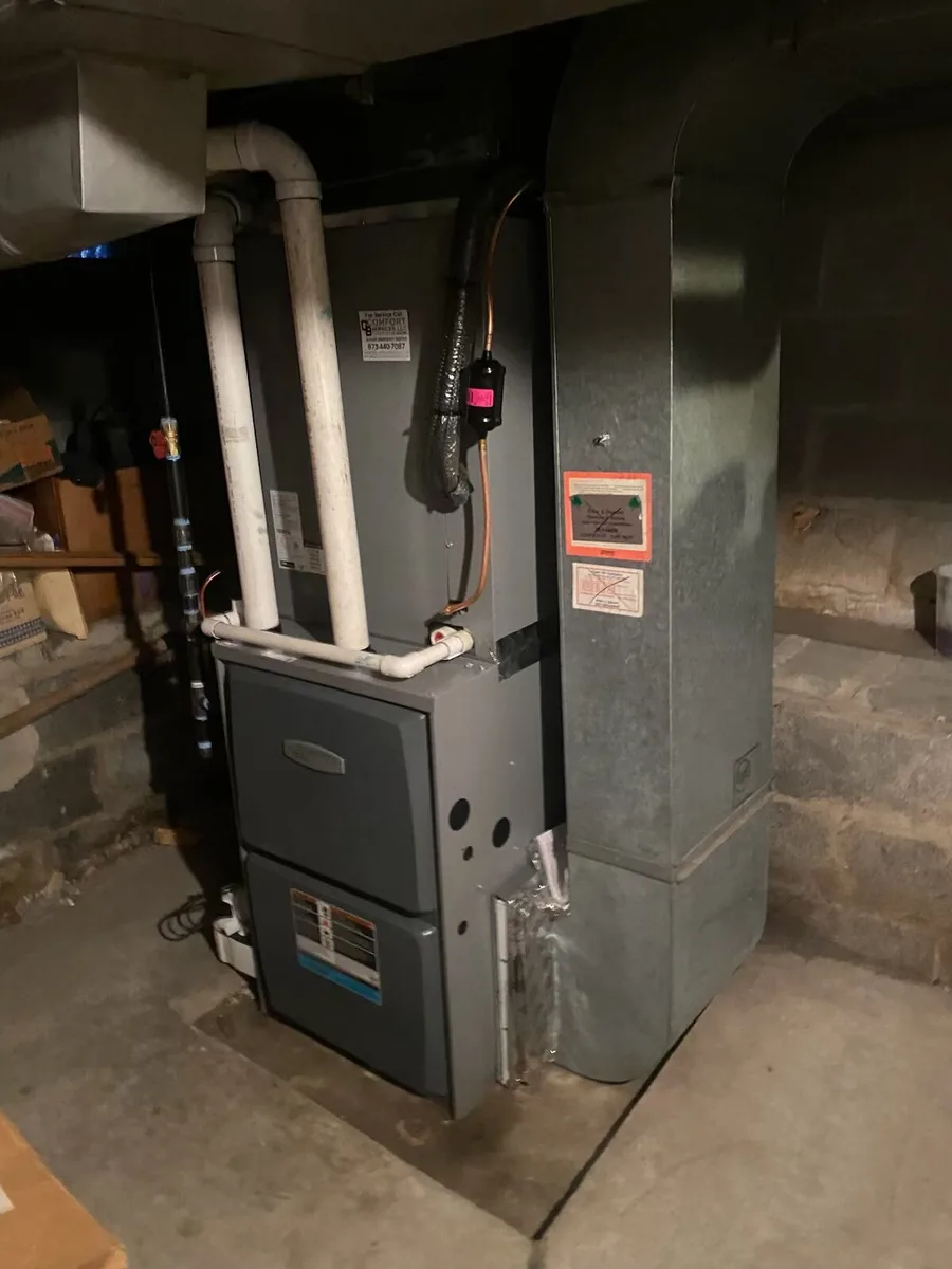 Furnace serviced by GB Comfort Services in Jefferson Township, NJ
