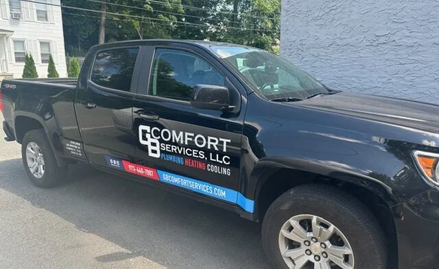 GB Comfort Services service vehicle for Mitsubishi Electric installations